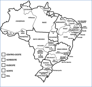 Read more about the article Mapa político das regiões brasileiras: criar legendas.