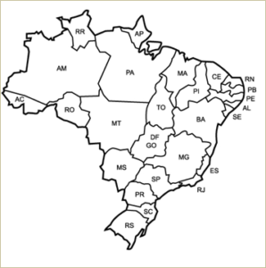 Leia mais sobre o artigo Mapa político: siglas dos estados brasileiros