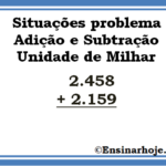 Situações problema com unidade de milhar