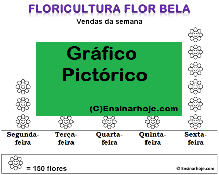 Atividade com gráfico pictórico - Floricultura Flor Bela