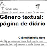 Gênero textual: Página de diário – Texto e questões
