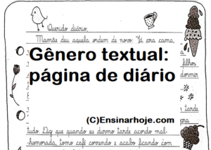 Read more about the article Gênero textual: Página de diário – Texto e questões