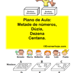 Plano de Aula: metade de números, dúzia, dezena e centena.