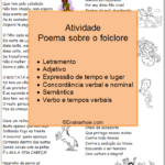 Atividade com Poema: O Folclore Brasileiro