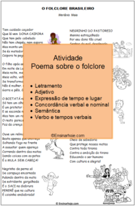 Leia mais sobre o artigo Atividade com Poema: O Folclore Brasileiro