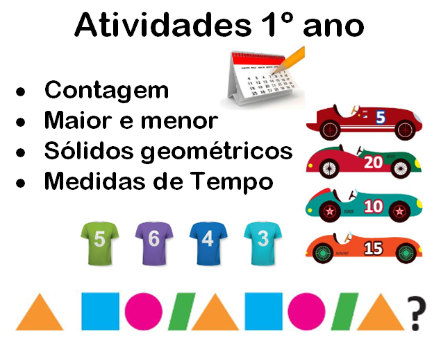 MATEMÁTICA: O tempo no dia a dia, semana, o mês e o ano. 