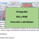 Ortografia ICE e ISSE – Conceito e atividades