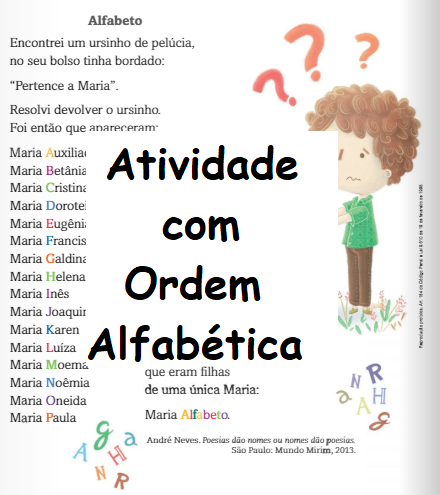 Alfabeto: letras e ordem - Planos de aula - 1º ano - Língua Portuguesa