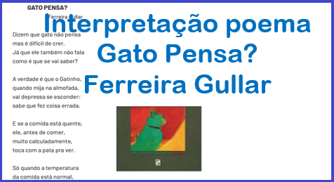 Interpretação do poema Gato Pensa? de Ferreira Gullar