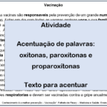 Texto para acentuar – palavras oxítonas, paroxítonas e proparoxítonas