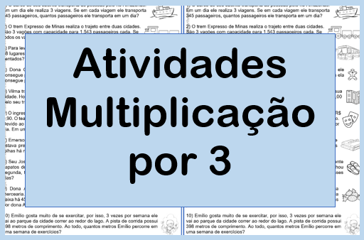 Terceiro Ano Questionários: Problemas de Multiplicação