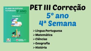 Read more about the article Correção PET III – 5º ano – 4ª Semana
