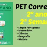 Correção PET – 2º ano – 2ª Semana