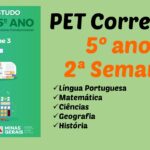 Correção PET III – 5º ano – 2ª Semana