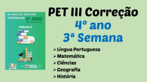 Read more about the article Correção PET III – 4º ano – 3ª Semana