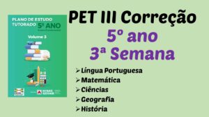 Read more about the article Correção PET III – 5º ano – 3ª Semana