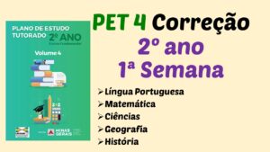 Read more about the article Correção PET 4 – 2º ano – 1ª Semana