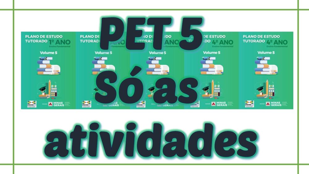 Atividades de Matemática PET - 5º Ano - ATUALIZADO