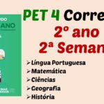 Correção PET 4 – 2º ano – 2ª Semana