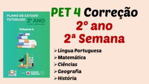Read more about the article Correção PET 4 – 2º ano – 2ª Semana