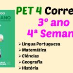 Correção PET 4 – 3º ano – 4ª Semana