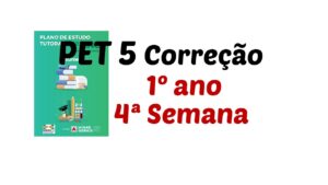 Read more about the article Correção PET 5 – 1º ano – 4ª Semana