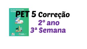 Read more about the article Correção PET 5 – 2º ano – 3ª Semana