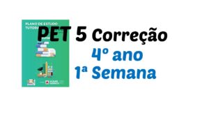 Read more about the article Correção PET 5 – 4º ano – 1ª Semana
