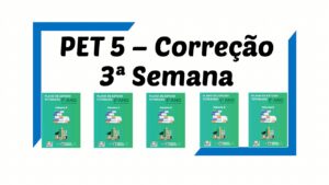 Read more about the article Correção PET 5 – 3ª Semana – 1º ao 5º ano