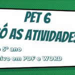 PET 6 – Só as atividades – 1º ao 5º ano