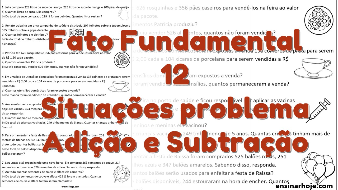 Adição situações problema - Recursos de ensino