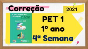 Read more about the article Correção PET 1 – 1º ano – 4ª Semana