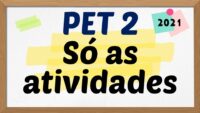 PET 2 – Só as atividades – 1º ao 5º ano SEE MG