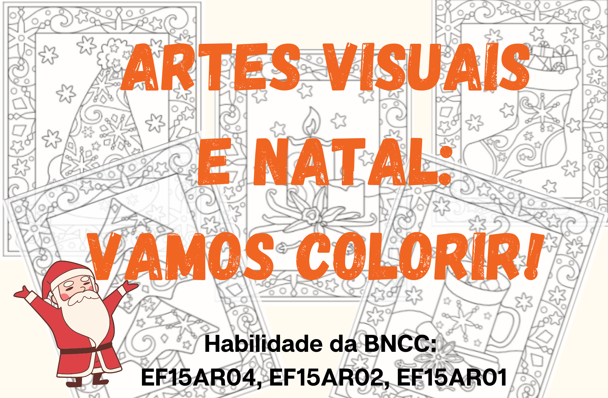 Desenhos para colorir - natal - A Arte de Ensinar e Aprender