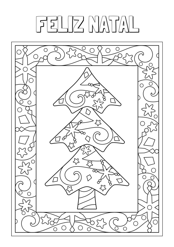 desenhos para colorir de natal - A Arte de Ensinar e Aprender