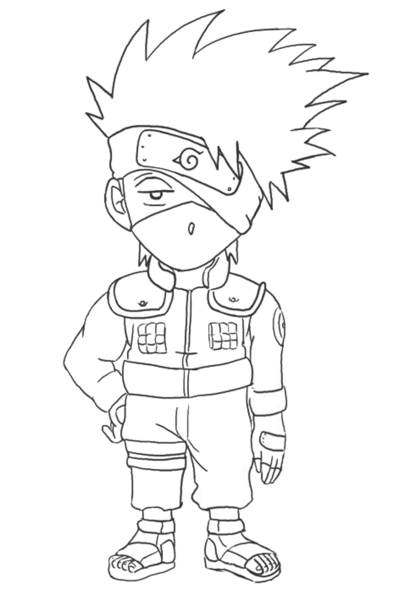 Desenhos para colorir: Naruto - Ensinar Hoje