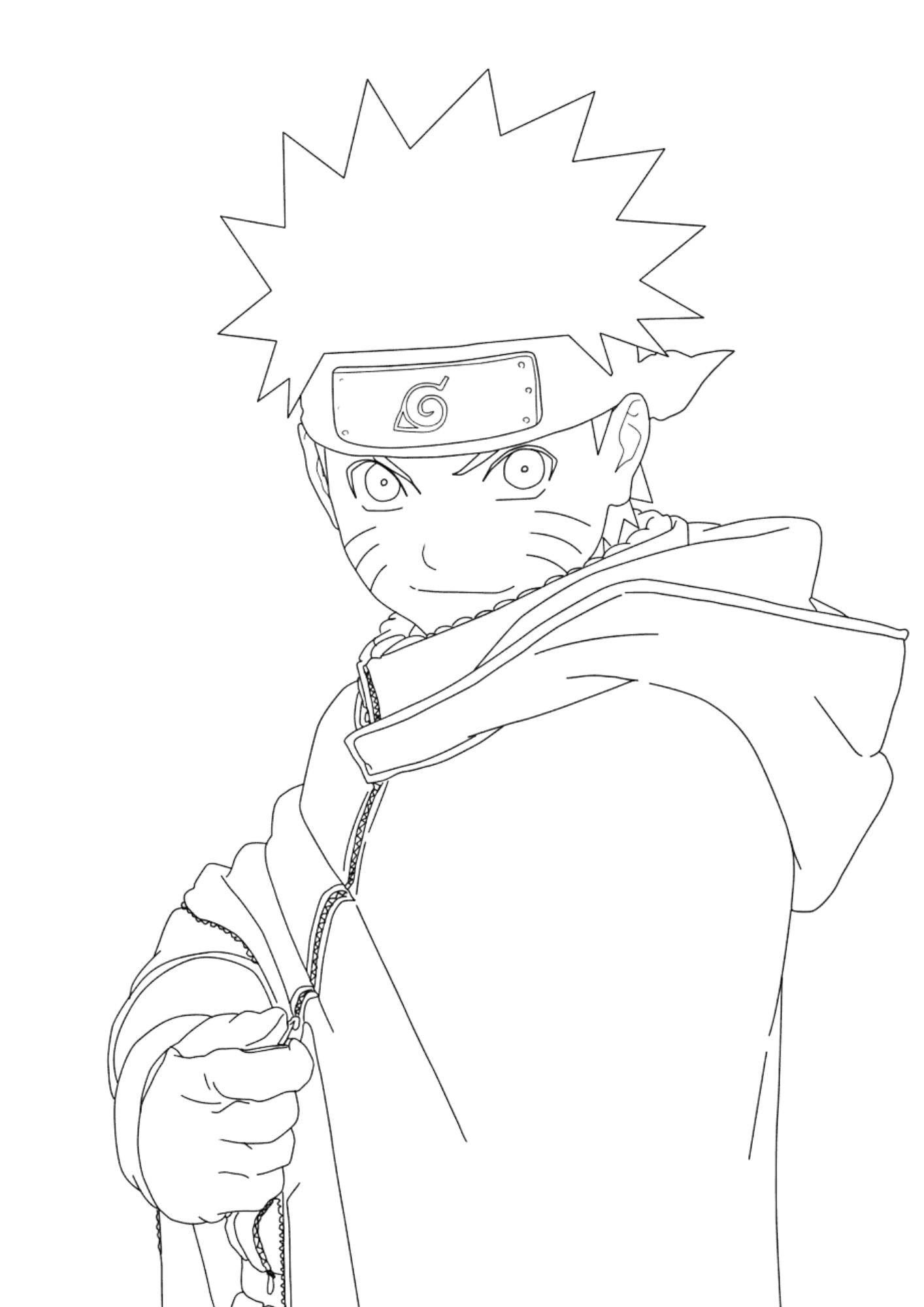 Naruto Chibi para colorir