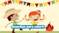 Desenhos para colorir: Festa Junina