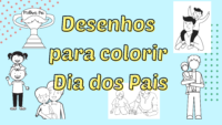 Dia dos pais desenho para colorir