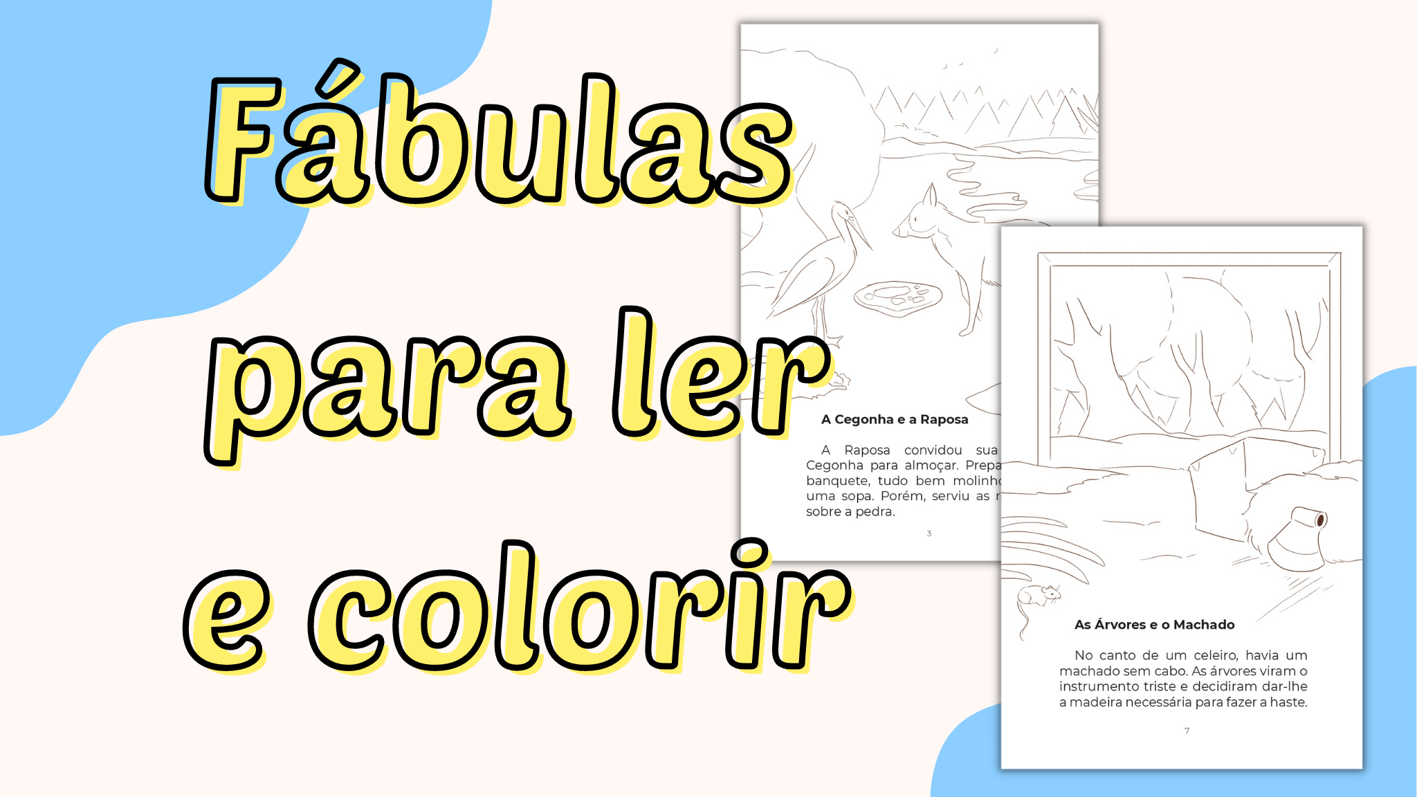 Desenhos de Lenhador e Machado para Colorir e Imprimir